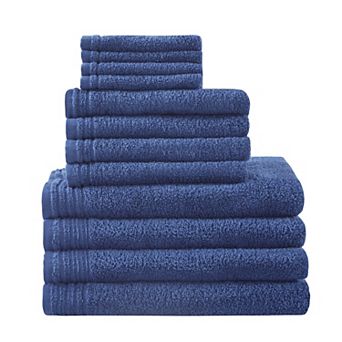 510 Design 12 pc Big Bundle Zero Twist Cotton Quick Dry Bath Towel Set