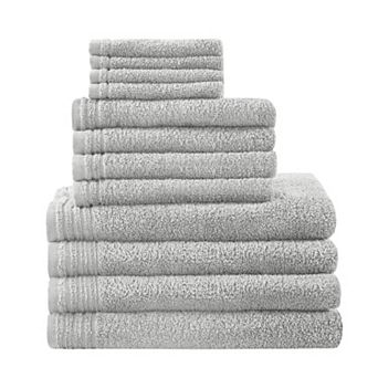 510 Design 12 pc Big Bundle Zero Twist Cotton Quick Dry Bath Towel Set