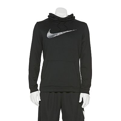 Nike Dri-FIT Get Fit Training Pullover Hoodie Long Sleeve Black factory Size Medium