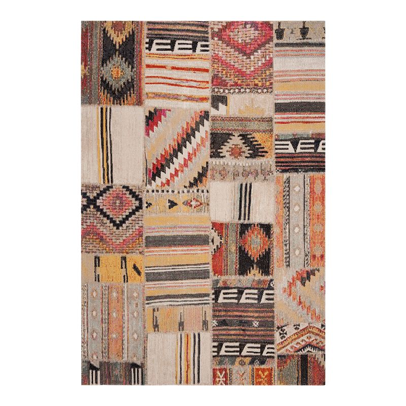 Safavieh Taupe/Multi Montage Leyla Rug, Multicolor, 8X10 Ft