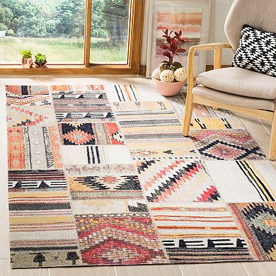 Safavieh Taupe/Multi Montage Leyla Rug