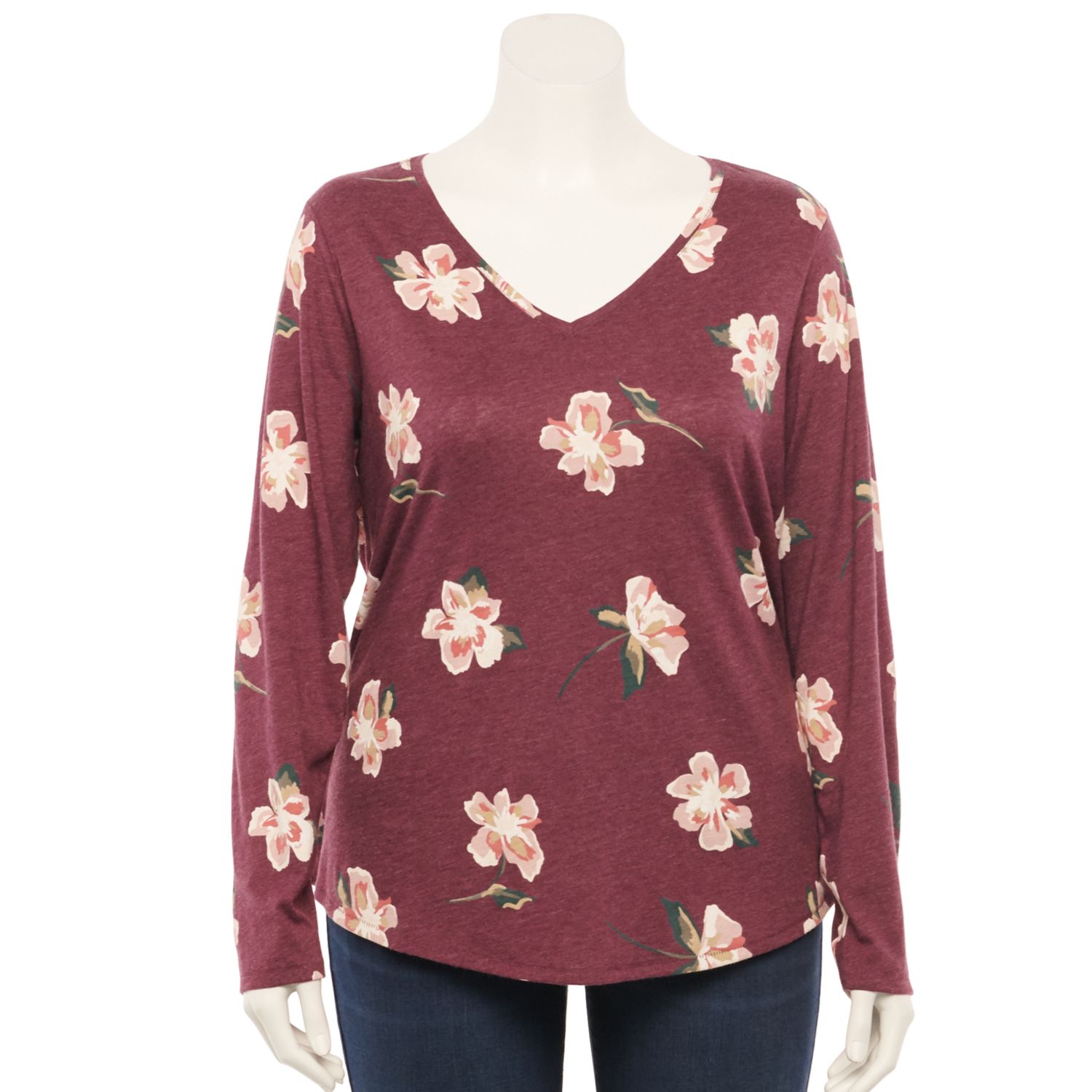 kohls tops plus size