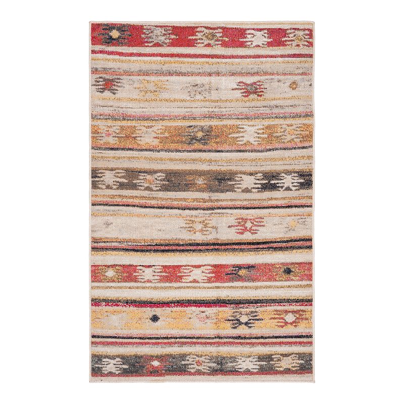 Safavieh Taupe/Multi Montage Rhea Rug, Multicolor, 3X5 Ft