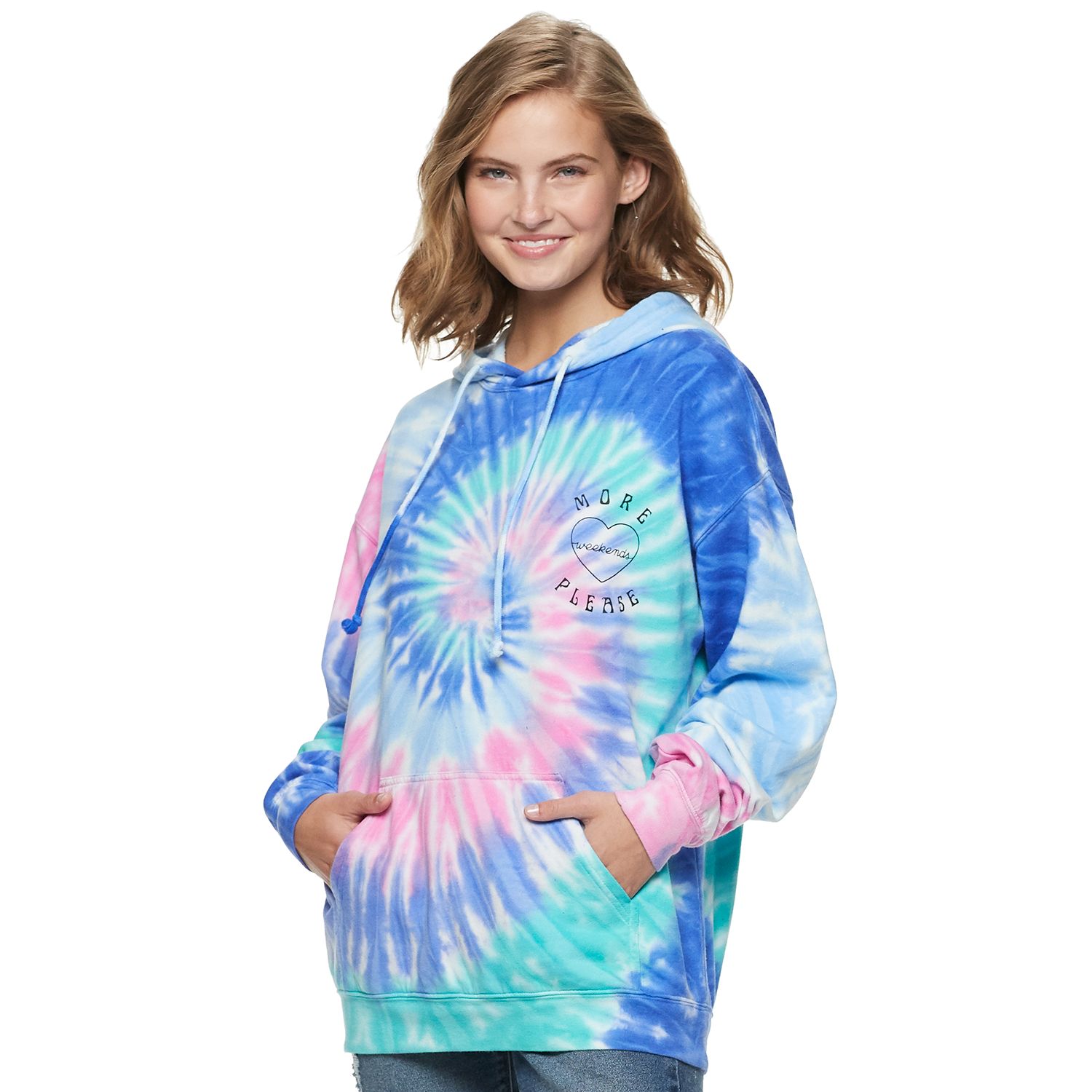 harvard tie dye hoodie