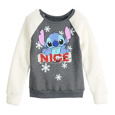 Disney's Lilo & Stitch Girls 7-16 "Naughty or Nice" Flippy Sequin Sweatshirt