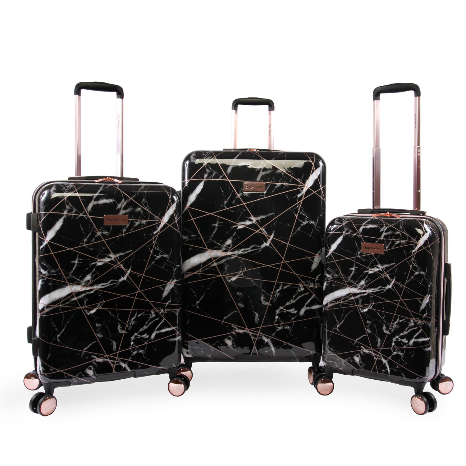 winfield 3 dlx 3 piece hardside spinner luggage set