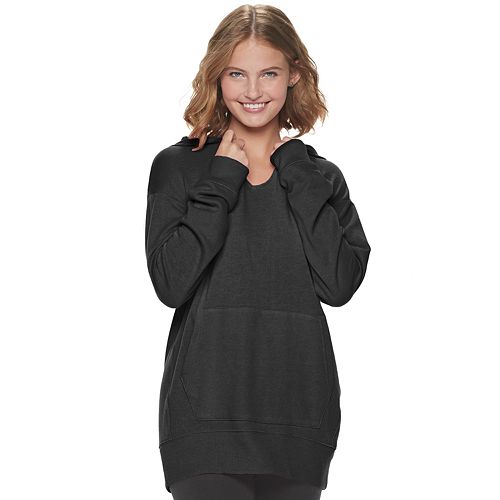 Juniors' SO® Fleece Tunic Hoodie