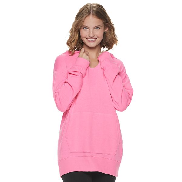 Juniors' SO® Fleece Tunic Hoodie