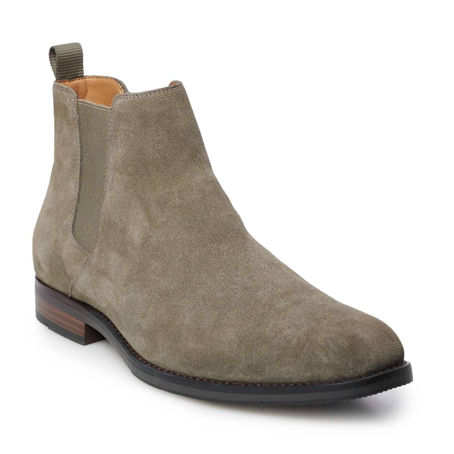 gray chelsea boots