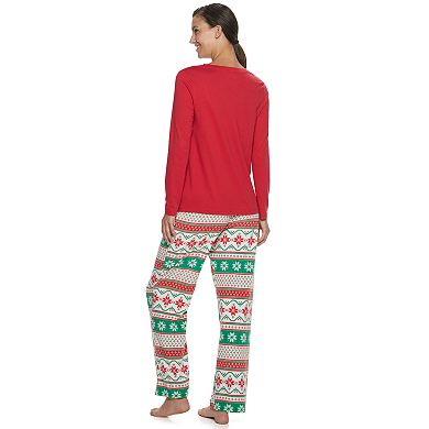 Women's Jammies For Your Families "We Jingled" Top & Bottoms Pajama Set