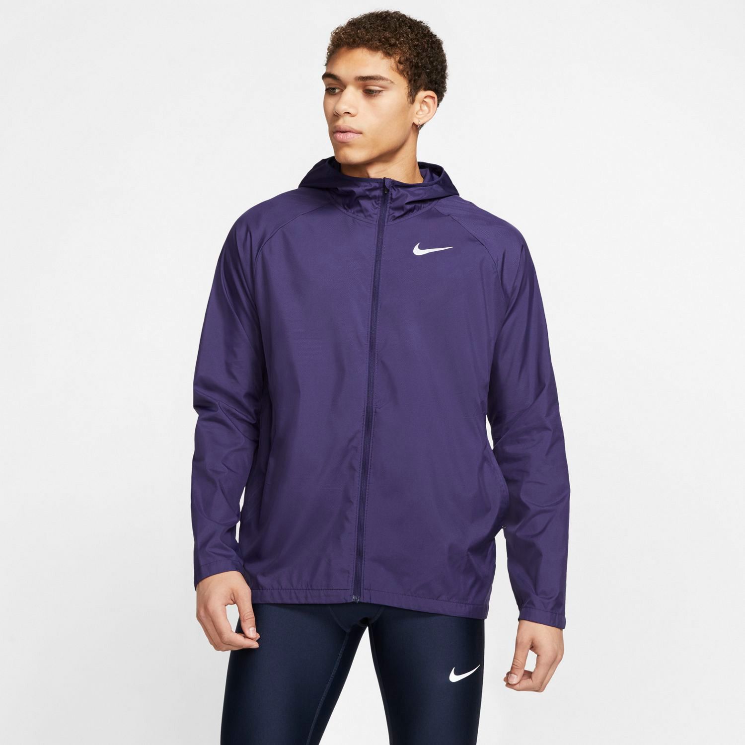 essential hooded running jacket