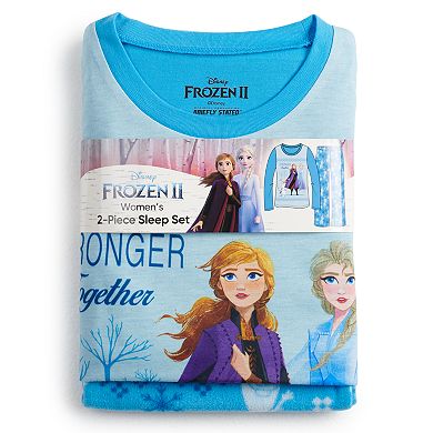 Disney's Frozen Women's Top & Bottoms Pajama Set by Jammies For Your Families