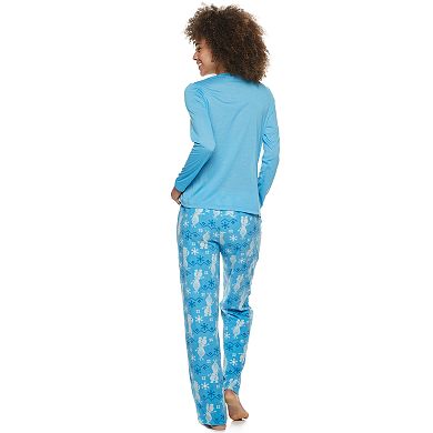 Disney's Frozen Women's Top & Bottoms Pajama Set by Jammies For Your Families