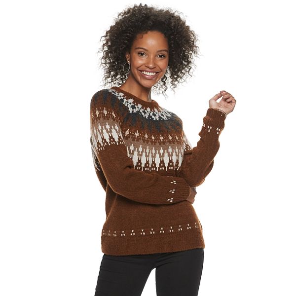 Women's Sonoma Goods For Life® Fairisle Pattern Pullover Sweater