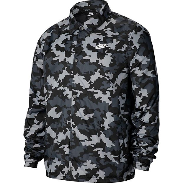 guía por ejemplo Industrial Men's Nike Sportswear Woven Camo Coaches' Jacket