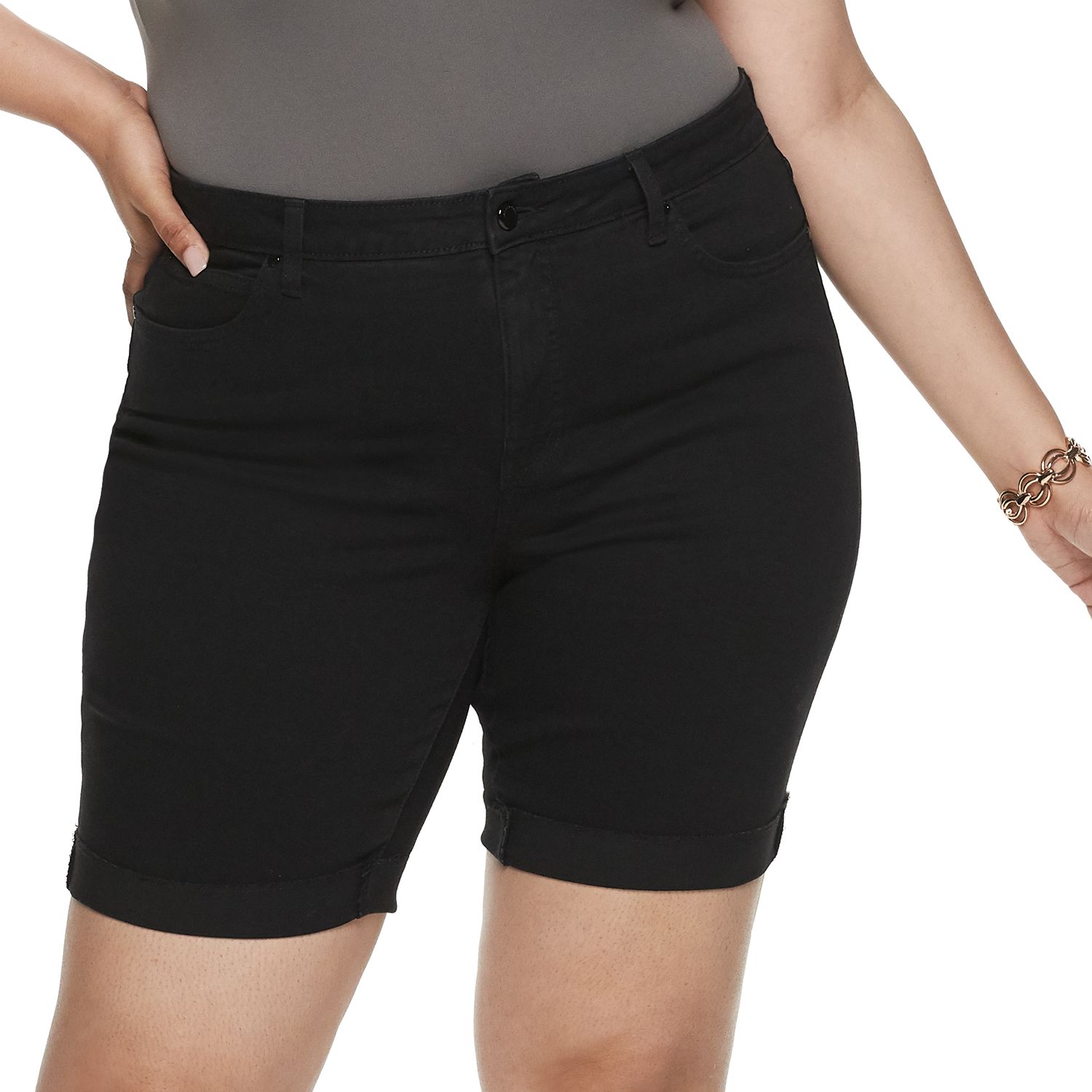 women's plus size bermuda shorts