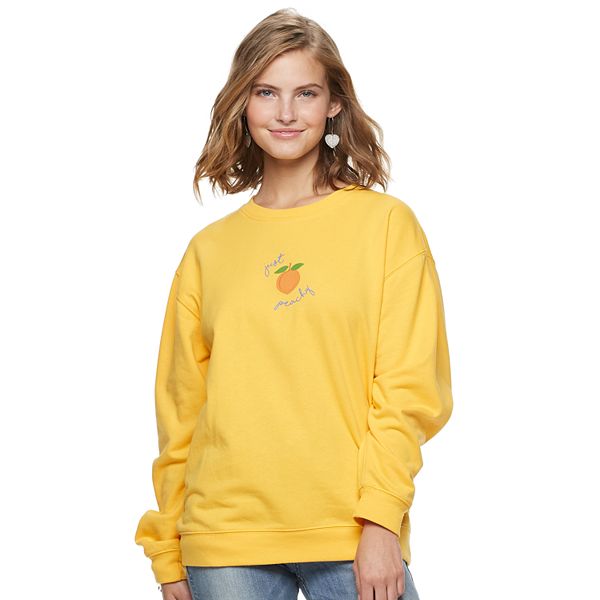 Juniors' Just Peachy Graphic Sweatshirt