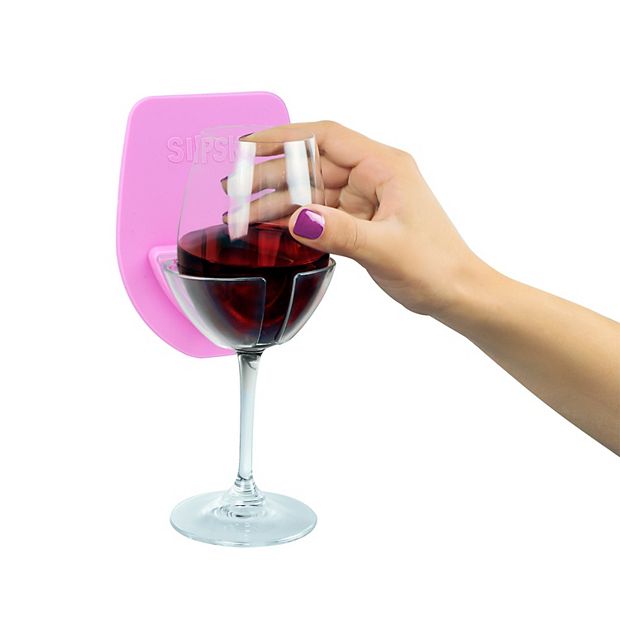 30 Watt Sipski Shower Wine Holder: Pink