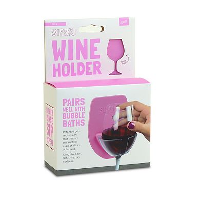 30 Watt Sipski Shower Wine Holder: Pink