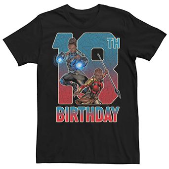 Men's Marvel's Shuri Okoye 18th Birthday Tee