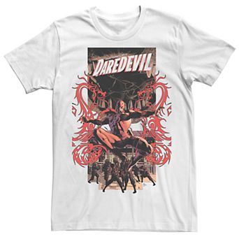 Men's Marvel's Daredevil Red Dragons Comic Cover Tee
