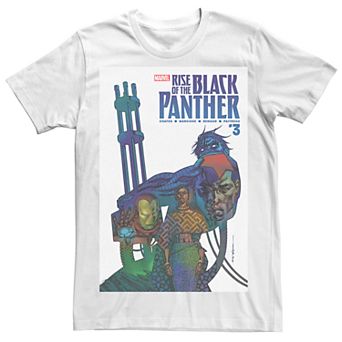 Men's Marvel's Rise of The Black Panther #3 Comic Cover Tee