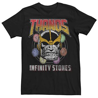 Men's Marvel's Thanos Vintage Infinity Stones Poster Tee