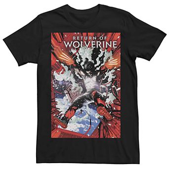 Men's Marvel's Return Of Wolverine #5 Comic Cover Tee