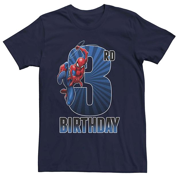 spiderman birthday boy shirt