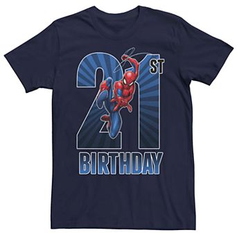 Men's Marvel's Spider-Man 21st Birthday Tee