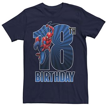Men's Marvel's Spider-Man 18th Birthday Tee