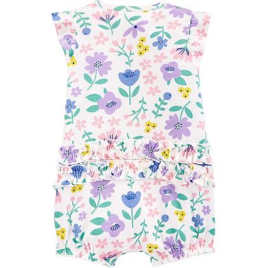 Baby Girl Carter's Floral Snap-Up Romper