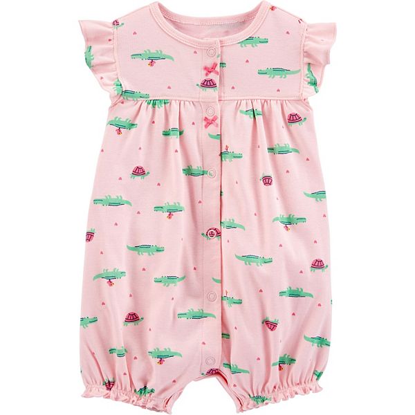 Baby Neutral Carter's Alligator Snap-Up Romper