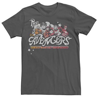 Men's Marvel's Avengers Vintage Group Shot Logo Tee