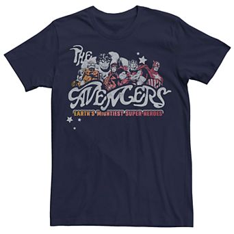 Men's Marvel's Avengers Vintage Group Shot Logo Tee