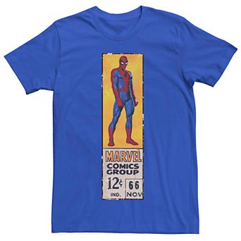 Men's Marvel's Comics Spider-Man Vintage Label Tee
