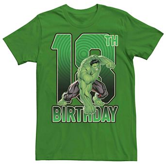 Men's Marvel's Hulk 18th Birthday Tee