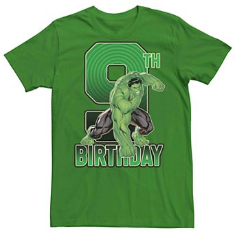 Men's Marvel's Hulk 9th Birthday Tee
