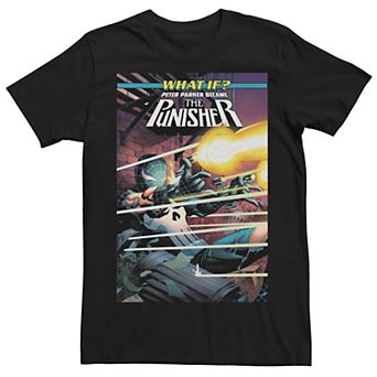 Men's Marvel's What If Peter Parker Became The Punisher Comic Tee