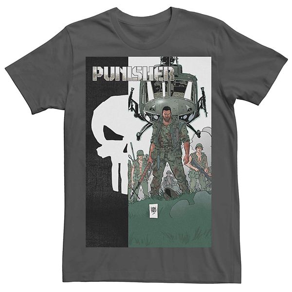 Men's Marvel's Punisher Military Copter Comic Tee