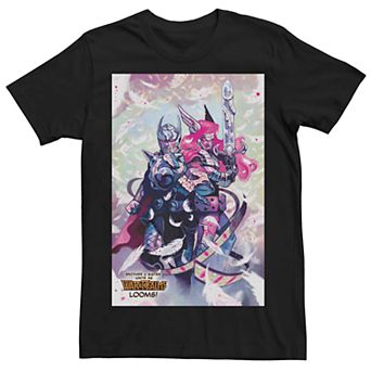 Men's Marvel's Thor's Brother And Sister Unite War Of Realms Comic Tee