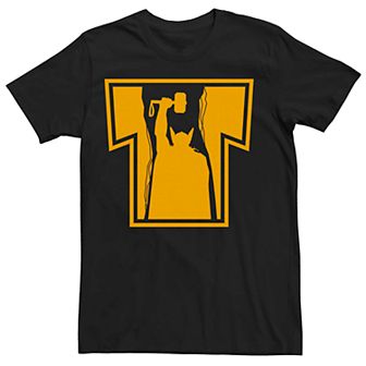 Men's Marvel's Thor Orange Hammer T Logo Tee
