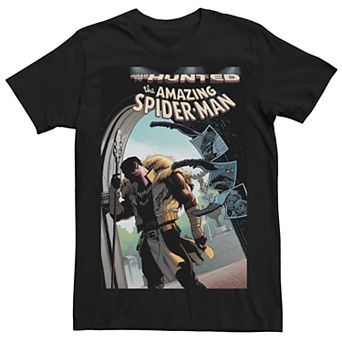 Men's Marvel's Road To Hunted Spider-Man Comic Cover Tee