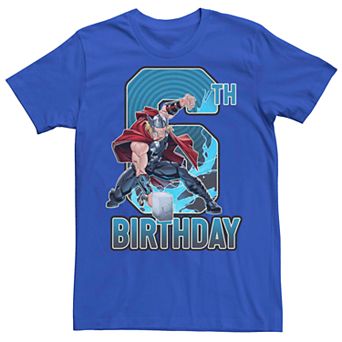 Men's Marvel's Thor 6th Birthday Tee