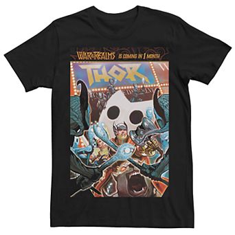 Men's Marvel's Thor Attack Of The Dark Elves Comic Cover Tee