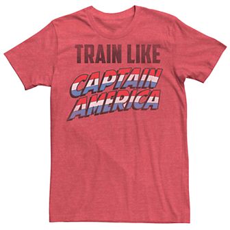 Men's Marvel's Train Like Captain America Tee