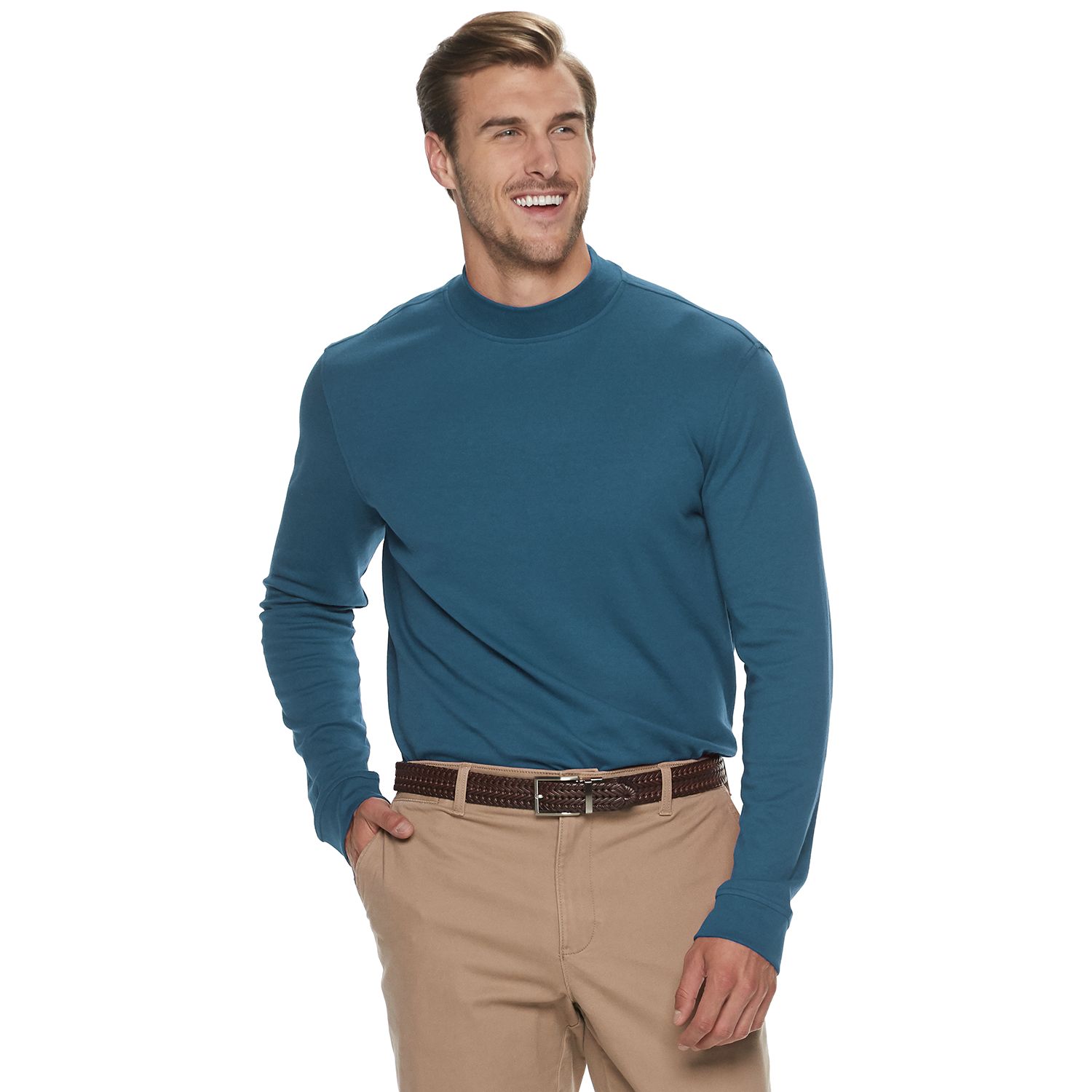 big and tall mock neck