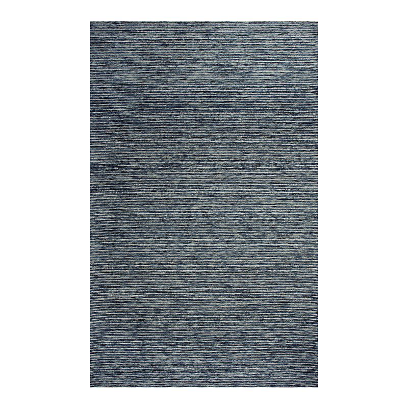 Rizzy Home Elana Berkshire Rug, Blue, 7.5X9.5 Ft