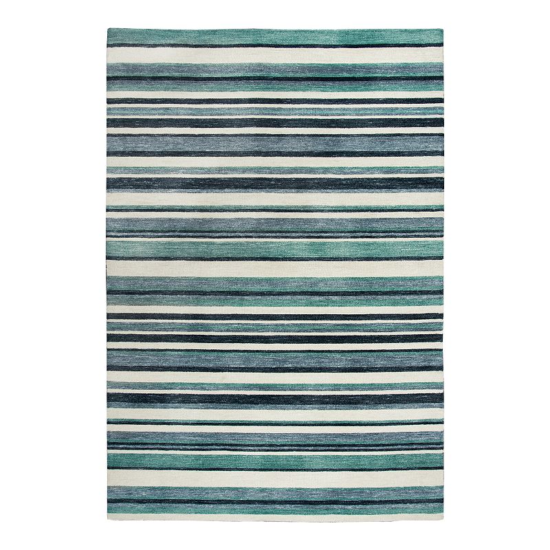 Rizzy Home Jackson Villa Rug, Blue, 7.5X9.5 Ft