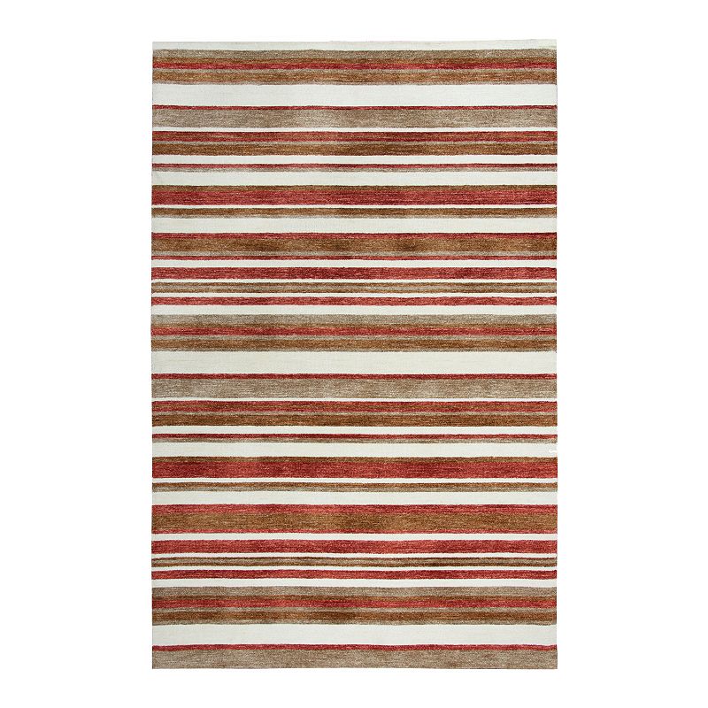 Rizzy Home Jackson Villa Rug, Brown, 7.5X9.5 Ft